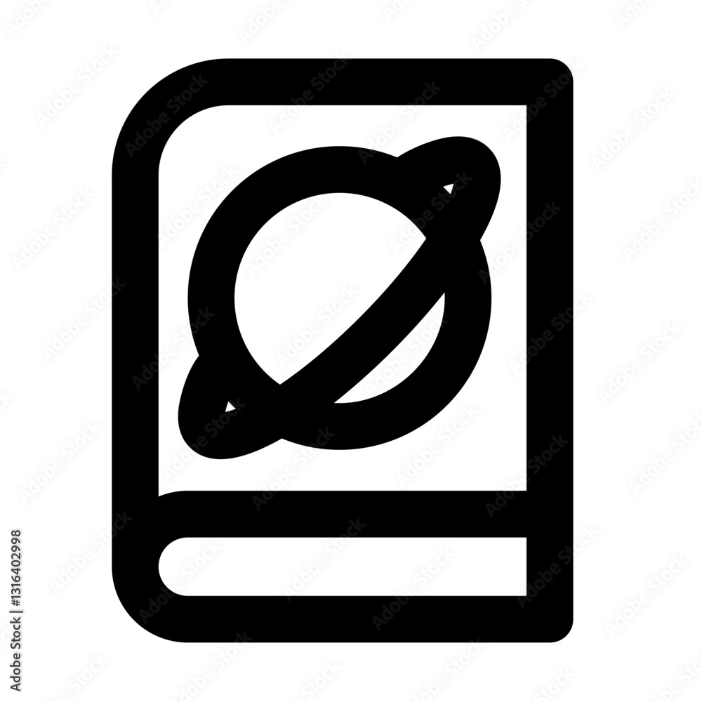 astronaut book outlined black style astronaut book outlined black style