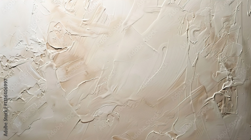 A detailed shot of a blank canvas stretched and primed, against a solid background.