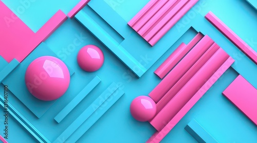 Minimalist and modern geometric abstraction with smooth pastel gradients and clean linear folds.