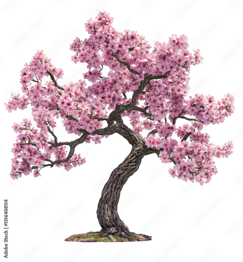 Obraz premium Pink Cherry Blossom Tree