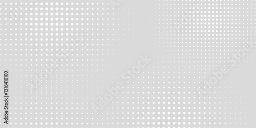 Dot white gray wave light technology texture background. Abstract big data digital concept. modern background grey dotted