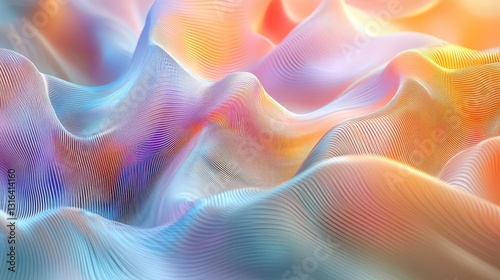 Soft, modern, pastel background with triangular folds, structured line stripes, and a gentle gradient, creating a futuristic yet elegant look.