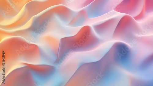Soft pastel-toned gradient with clean geometric folds and delicate noise grain effects.