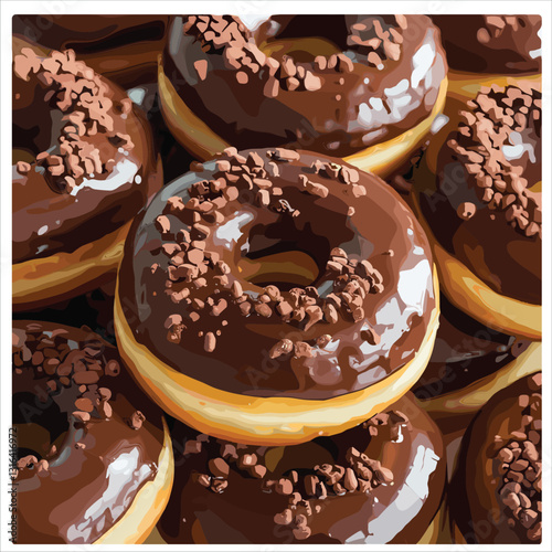 doughnut dessert vector