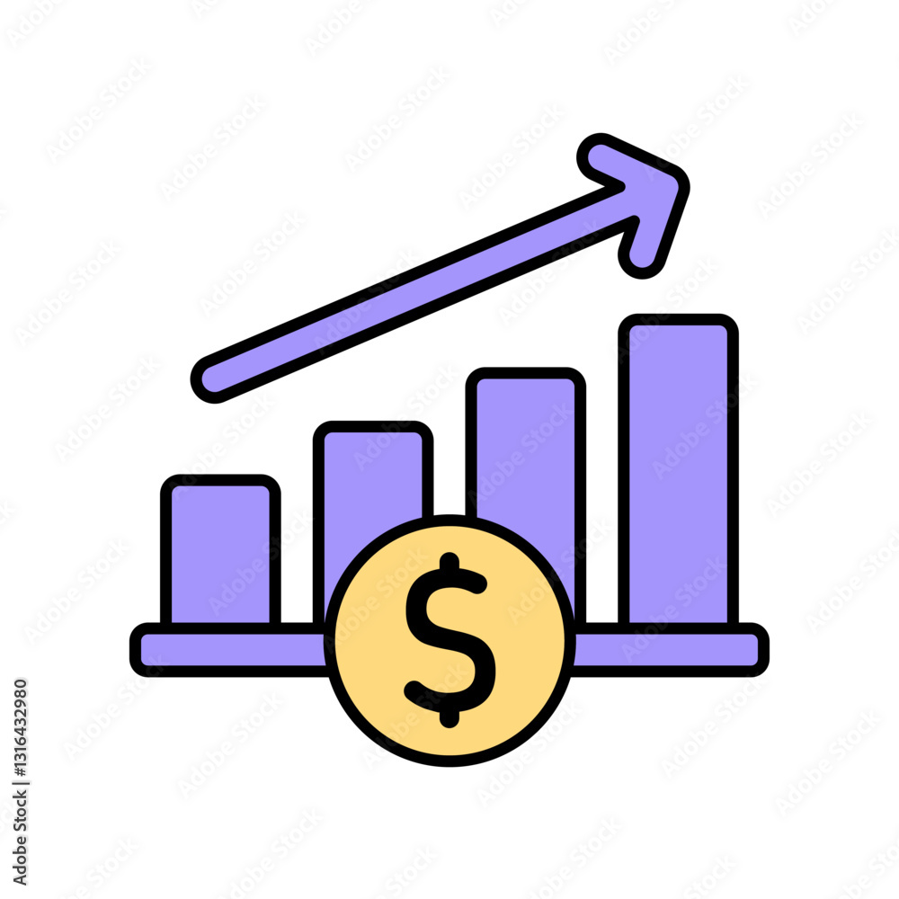 Icon a yield, isolated against a clean background. Icon a yield, isolated against a clean background.