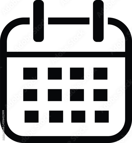 Calendar icon set.