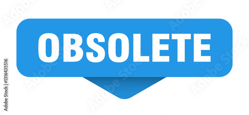 obsolete sticker. obsolete sign on transparent background
