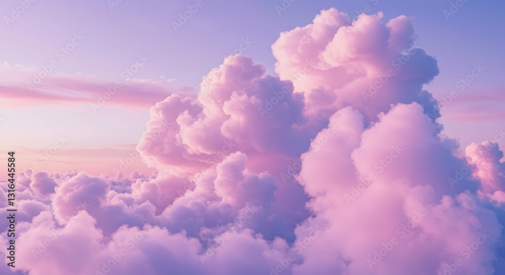 Fototapeta premium pink clouds in the sky