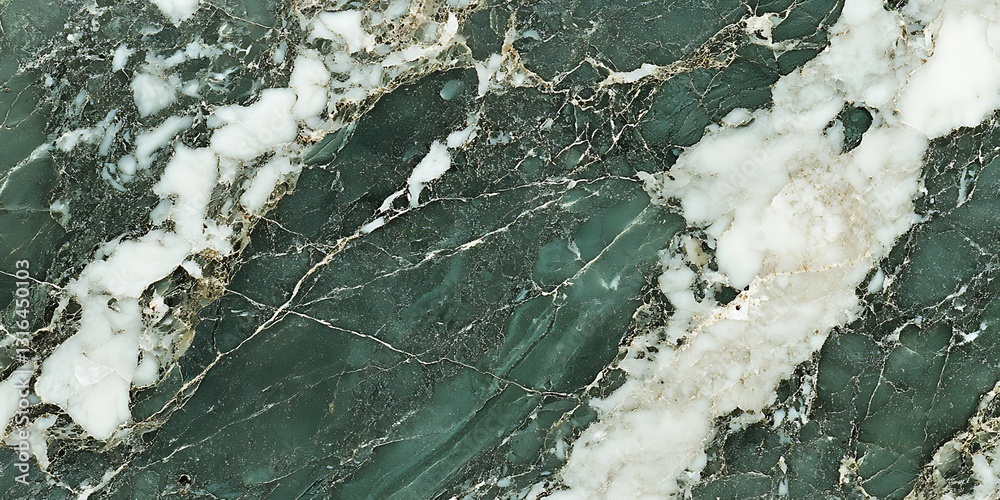 Fototapeta Green and white marble texture background
