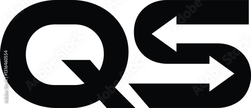 letter s two arrow recycle or exchange logo with vector file.