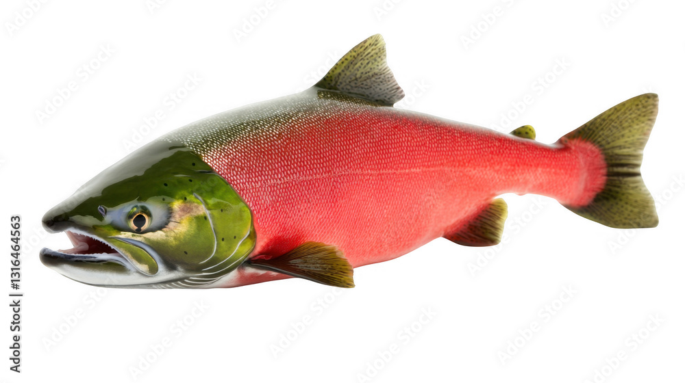 Sockeye Salmon, Close up View Sockeye Salmon, Close up View
