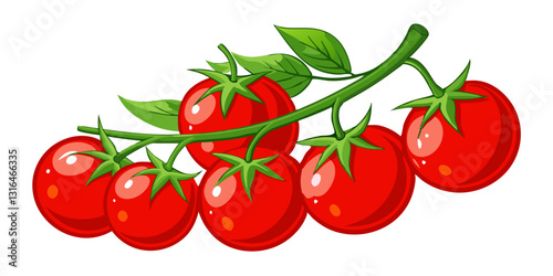 Vine-Ripened Beauty: The Freshness of Red Tomatoes
