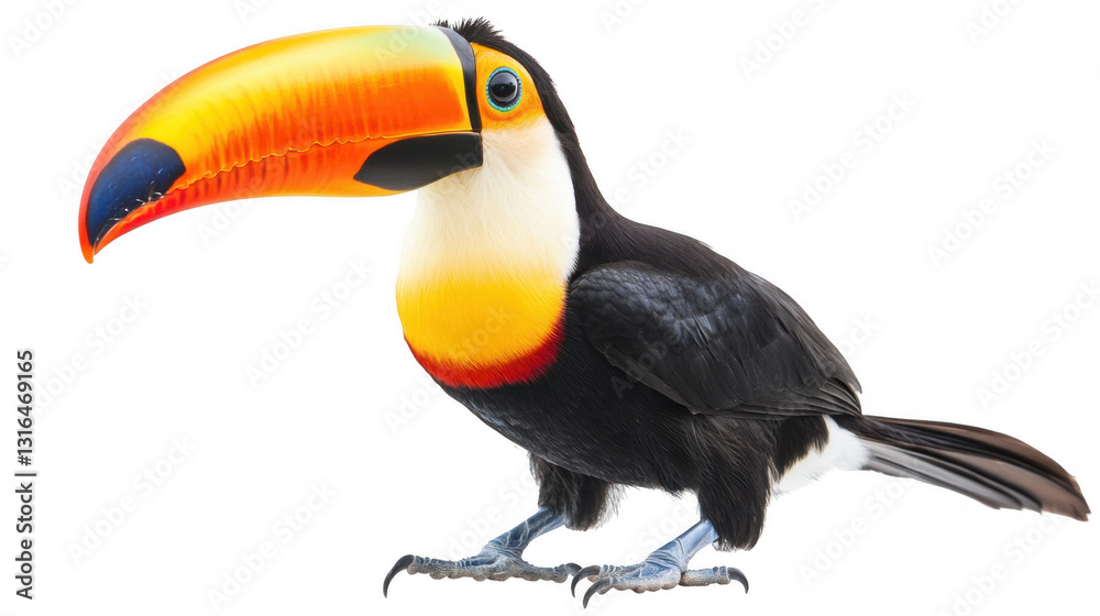 Naklejka premium Vibrant Toucan Bird Close up
