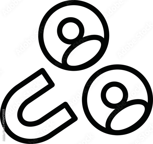 lead generation icon vector