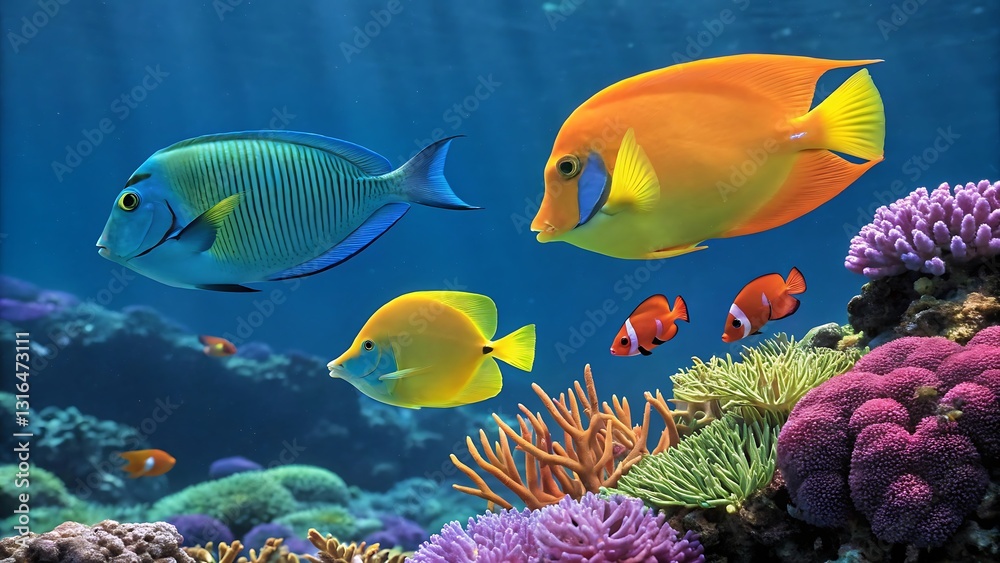 Fototapeta premium coral reef in the sea