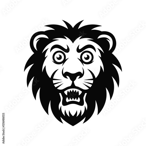 Surprised lion