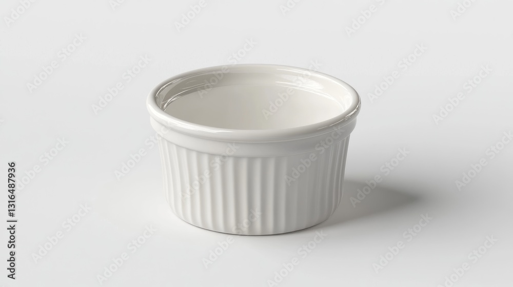 Small white ceramic ramekin Small white ceramic ramekin