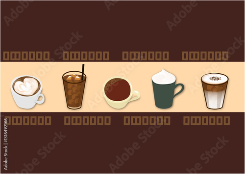 coffee menu design template