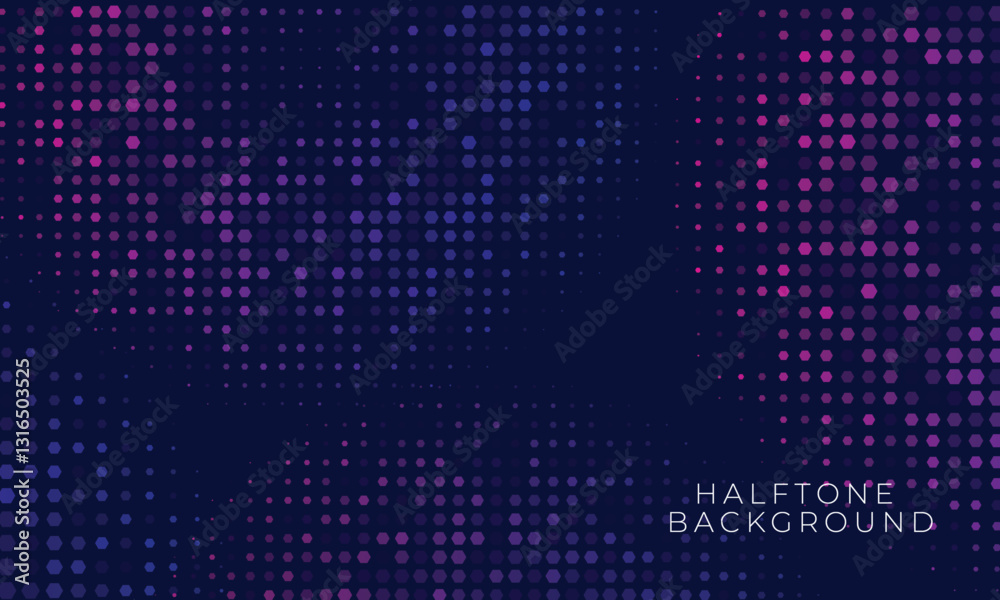 Abstract digital wave of particles. Futuristic point wave. Technology background vector. Light gradient halftone dots grunge wide background.