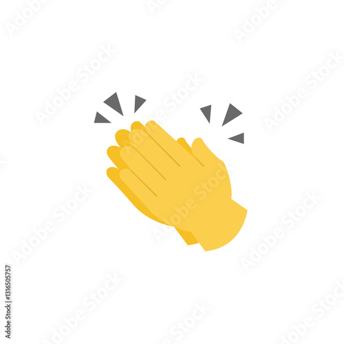 hands clapping clap vector symbol sign illustration icon hand 