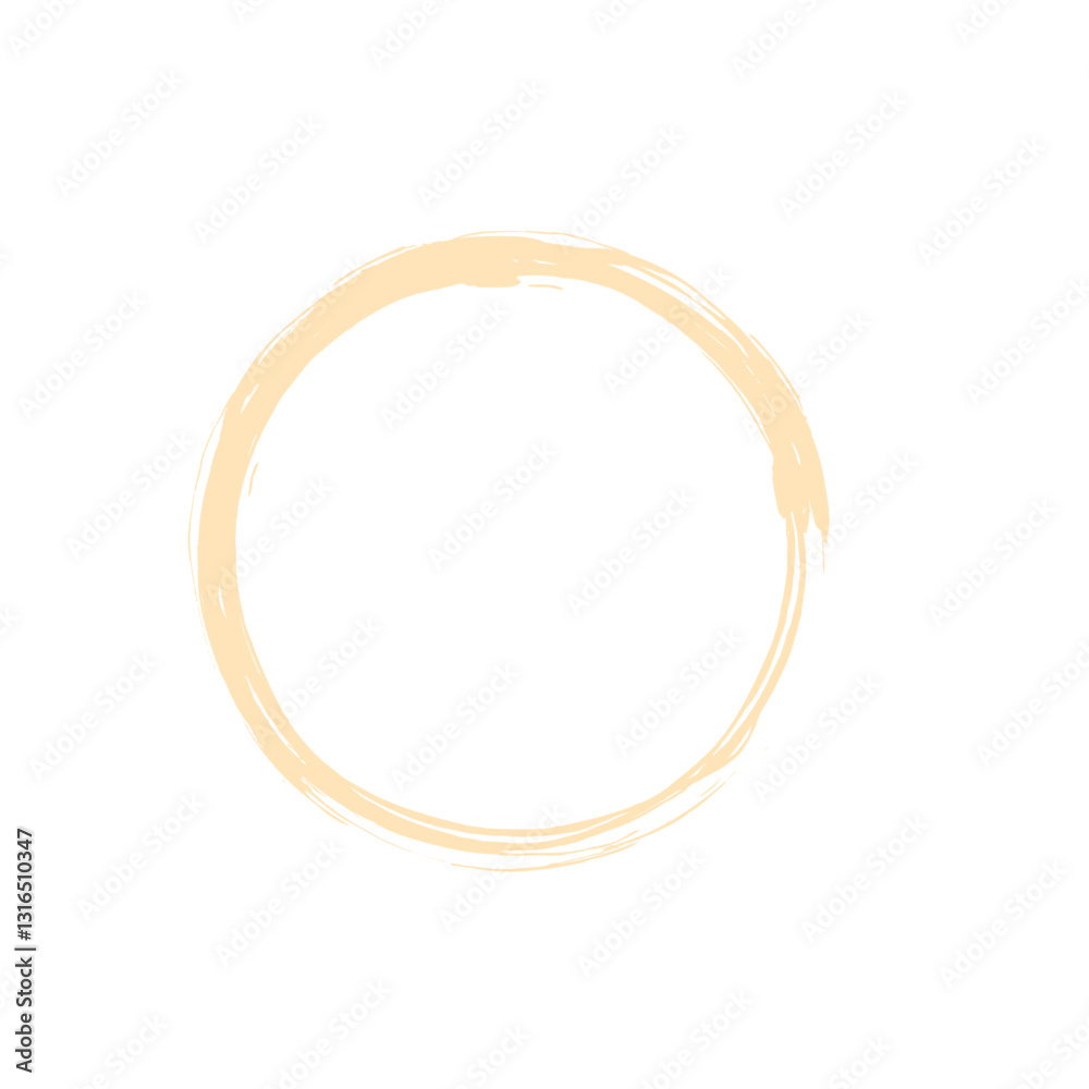 Golden circle on transparent background Golden circle on transparent background