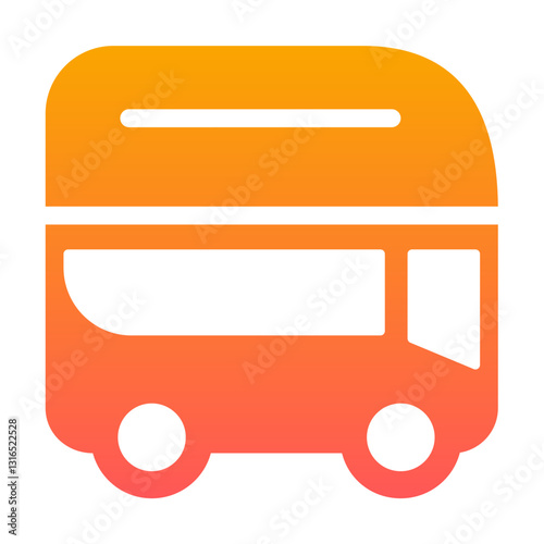 double decker bus gradient style