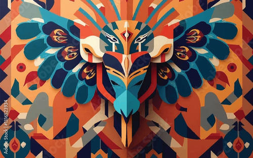 Stricker animal pattern detail art design for print decorate products or new design, African style, color, vector, arts, ornamental, art work, create, creative, beautiful, geometry, geometries.