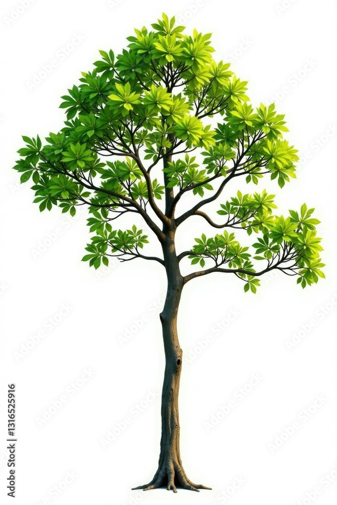 Long isolated tree branches on white background, tree, isolation Long isolated tree branches on white background, tree, isolation