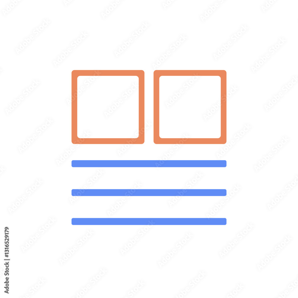 A Serene Minimalist Design Showcasing Two Content Blocks Above Three Horizontal Lines, Evoking Calm And Organization With A Soft Color Palette A Serene Minimalist Design Showcasing Two Content Blocks Above Three Horizontal Lines, Evoking Calm And Organization With A Soft Color Palette