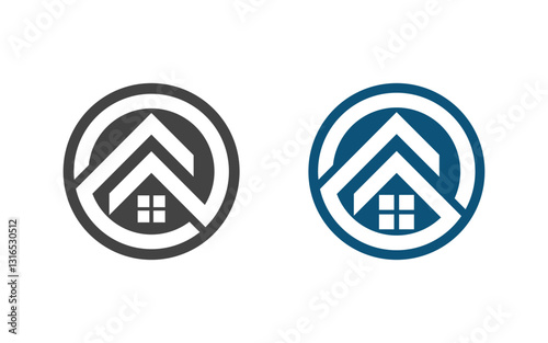 House Property concept icon logo illustration design v.3