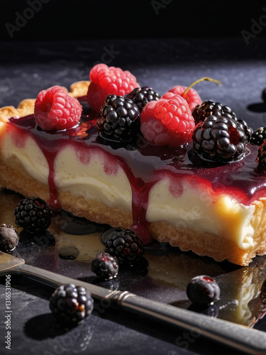 Berry Tart with a Touch of Sweet Temptation