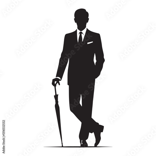 Expressive Actor silhouette, speaking volumes without words - Actor illustration - Minimalist Actor vector - Profession silhouette
