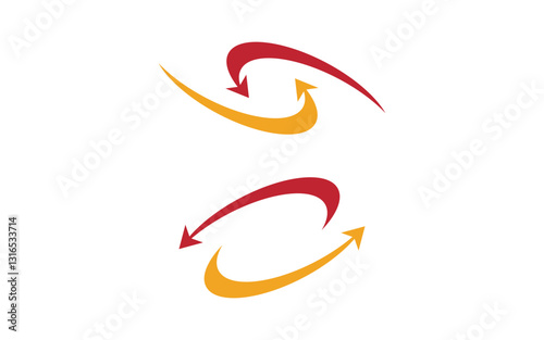 Arrow Business concept icon logo illustration design v.9