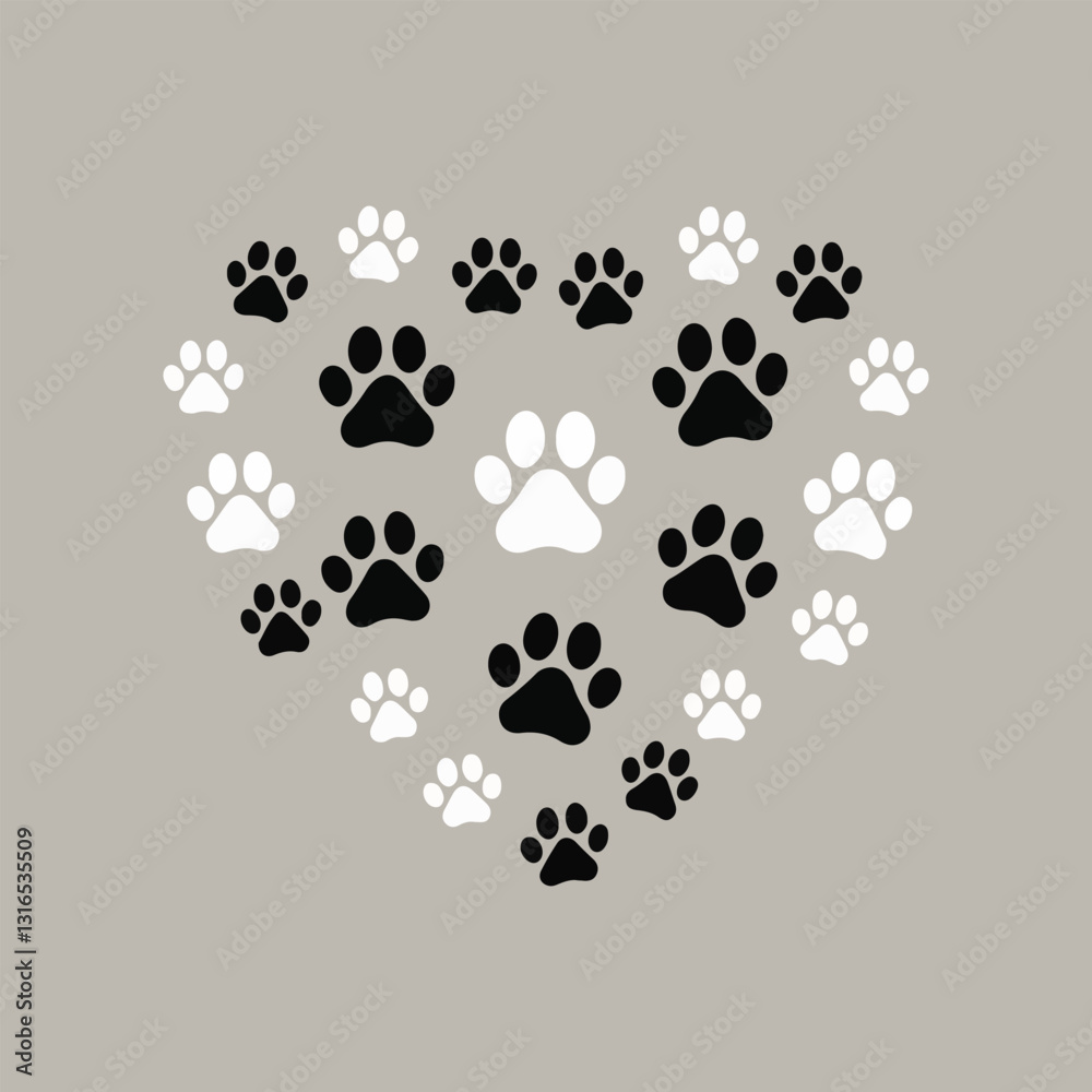 Fototapeta premium National Pet Day Vector Illustration | Pet Adoption Awareness | Cute Pet Faces | Funny Pet Quotes | Paw Print Design | Pet Frame Template | Sticker, T-Shirt & Poster Design