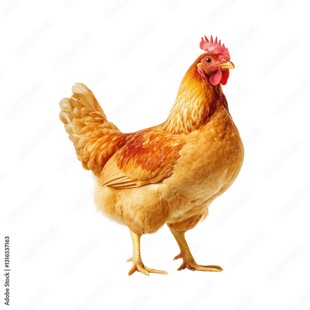 Fototapeta premium chicken isolated on white