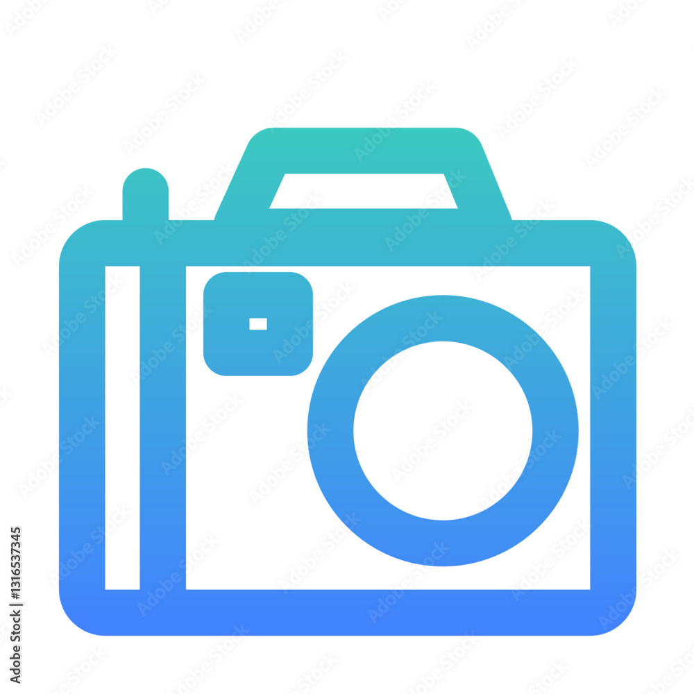 camera outlined gradient style