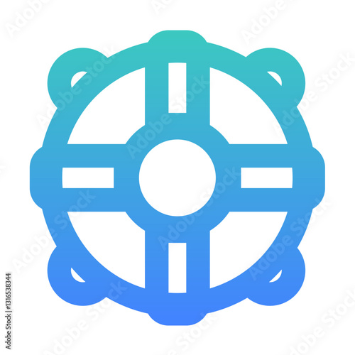 ring buoy outlined gradient style