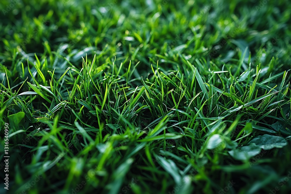 Lush Green Grass Blades Close Up Nature Texture Background Lush Green Grass Blades Close Up Nature Texture Background