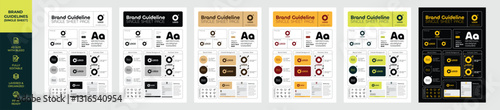 Brand Guidelines Single Sheet modern layout Brand Style Brand Identity Brand Guidelines