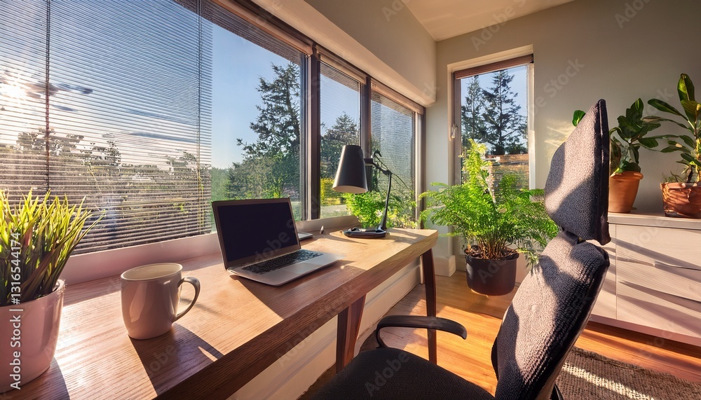 Obraz premium Remote Work Home Office