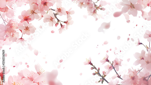 Romantic Cherry Blossom Frame – Elegant Floral Border Design