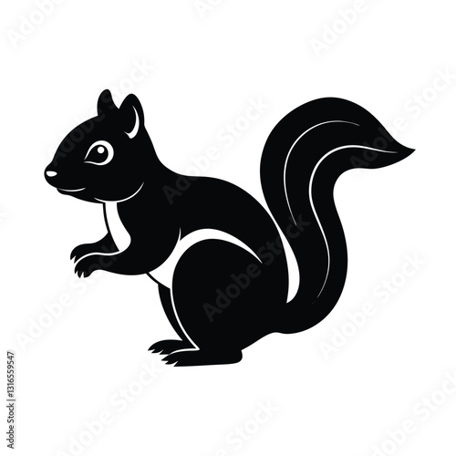 squirrel on a white background