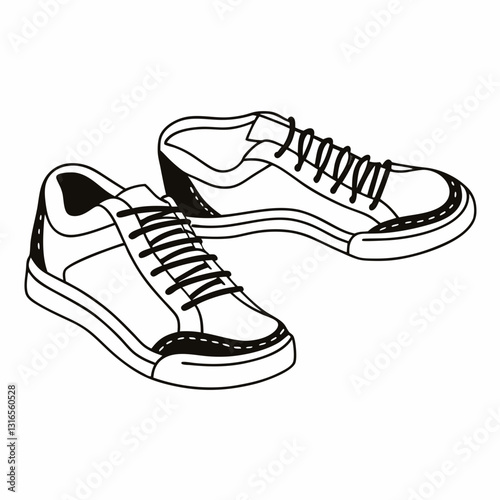 sneakers vector illustration