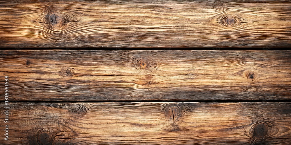 Naklejka premium Rustic brown wood planks background (2)