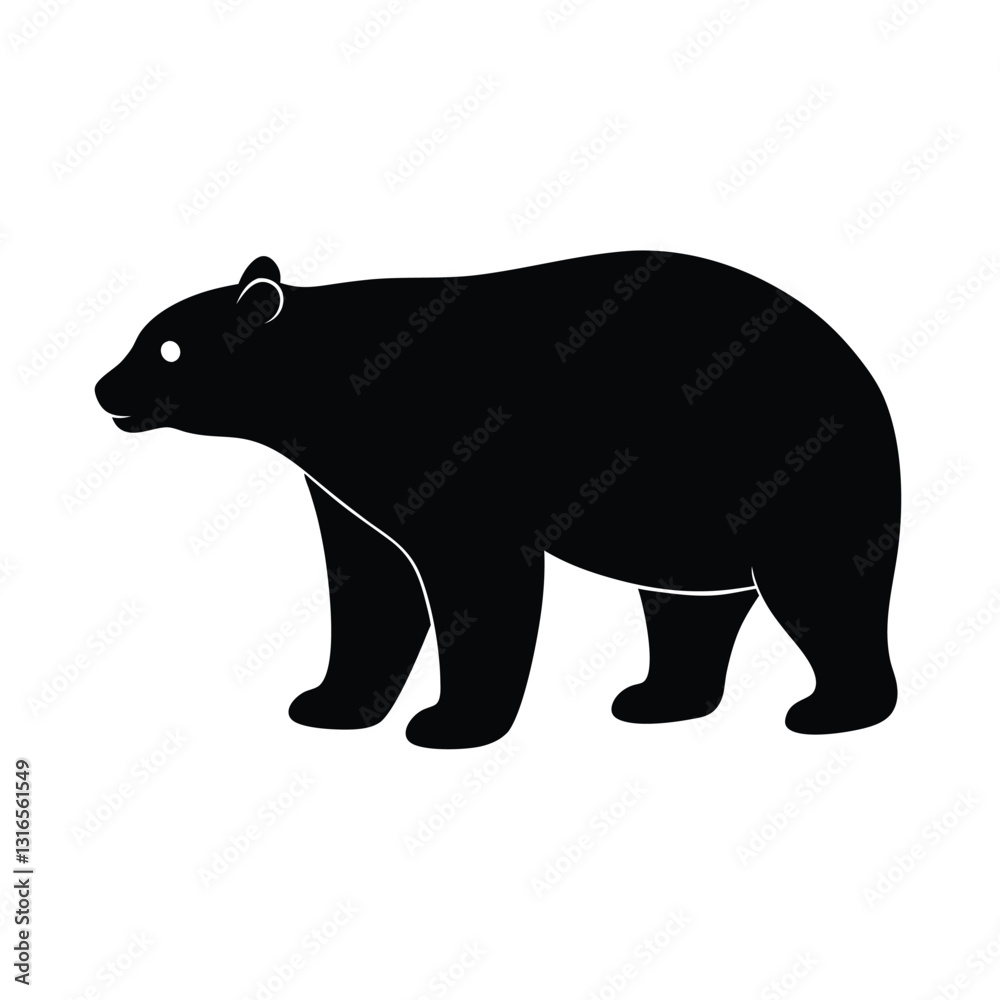 Fototapeta premium vector illustration of a bear