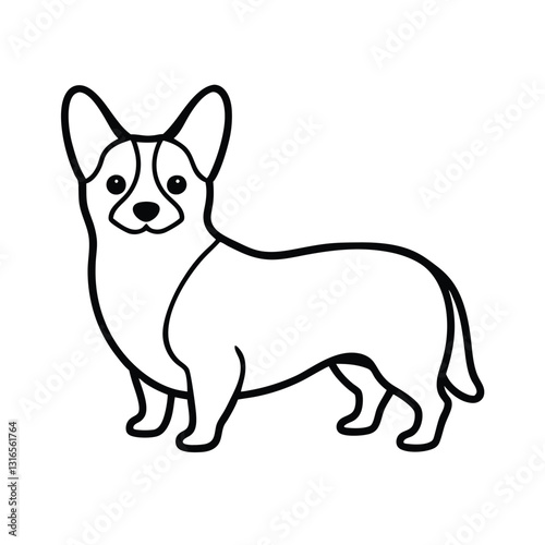 vector illustration of a dog