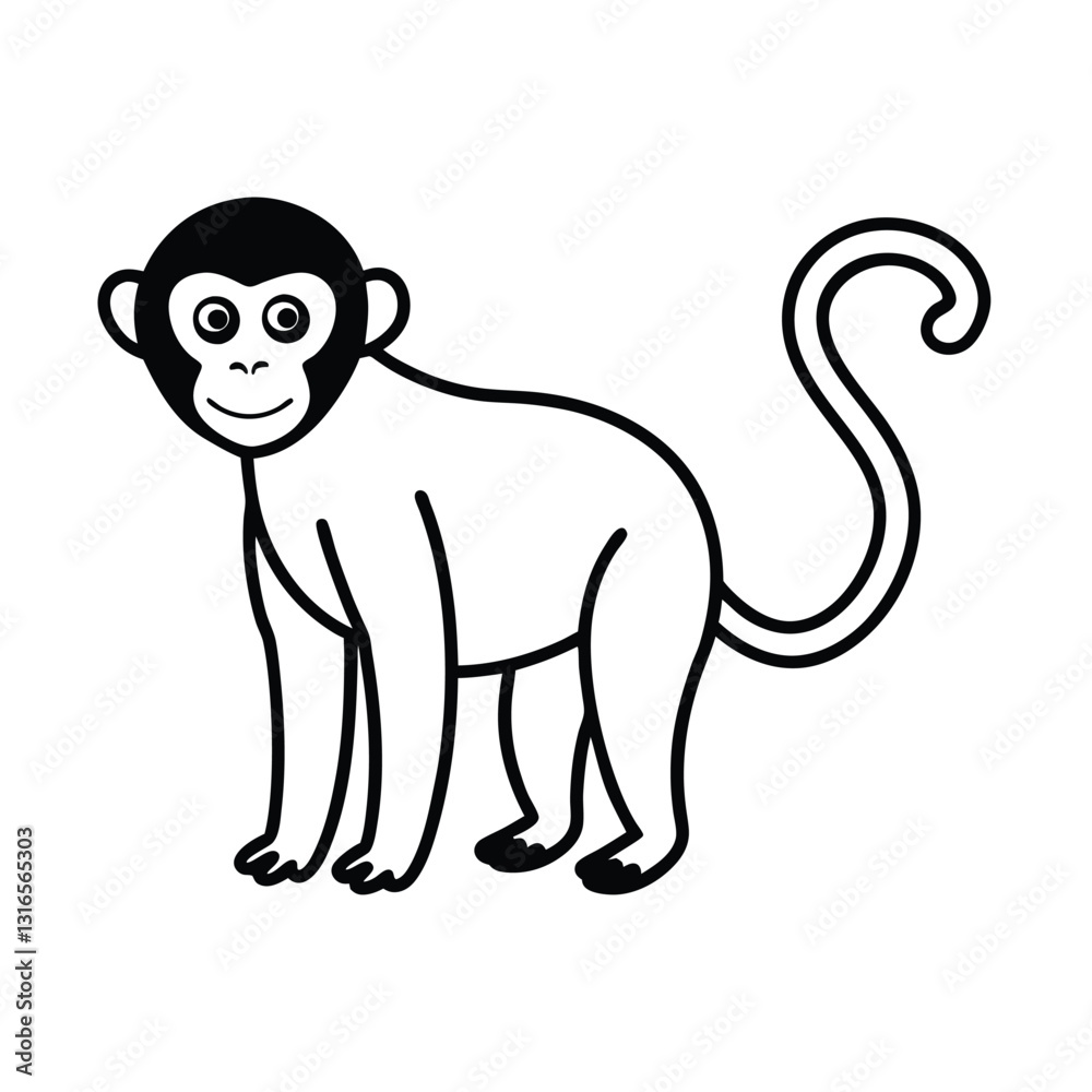 Mancy on a white background Mancy on a white background