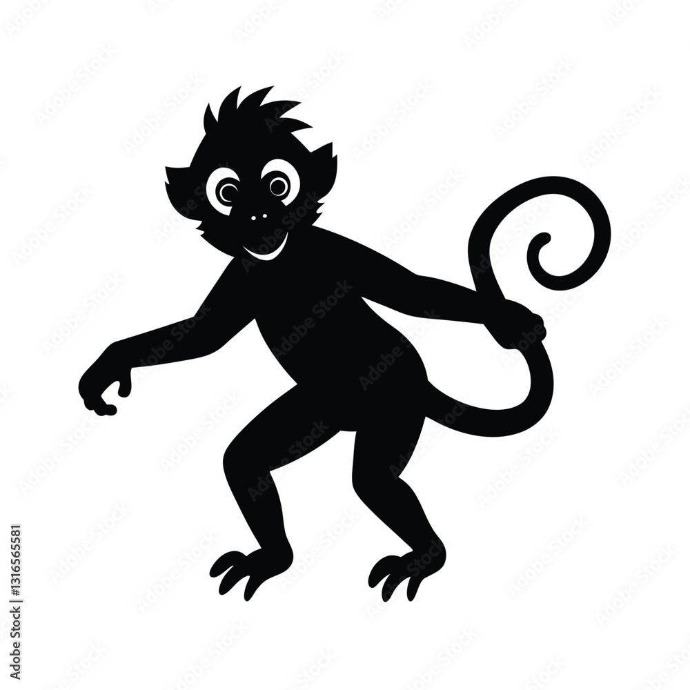 Fototapeta premium Mancy on a white background