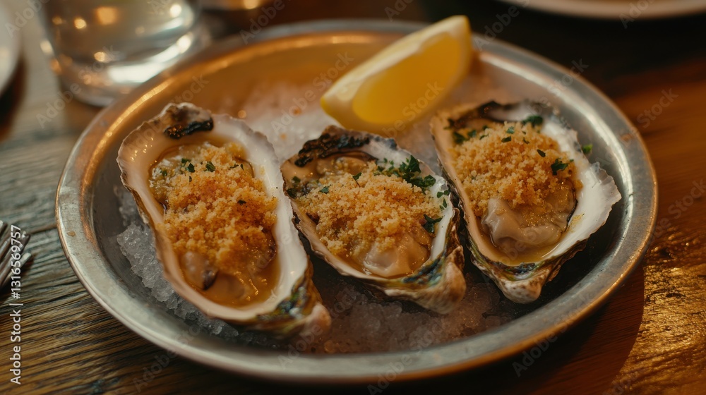 Baked Oysters with Breadcrumbs and Parmesan Baked Oysters with Breadcrumbs and Parmesan