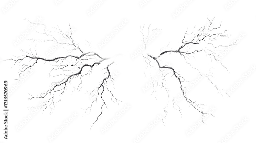 Obraz premium lightning transparent background png